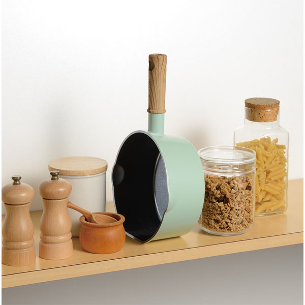 ココミッケ　IH対応スタンドパン18cm　グリーン