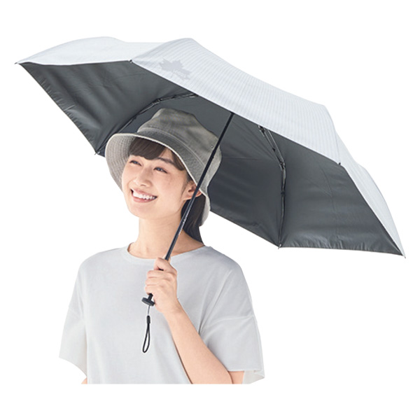 ロゴス ソーラーブロック日傘 コンパクト(晴雨兼用)